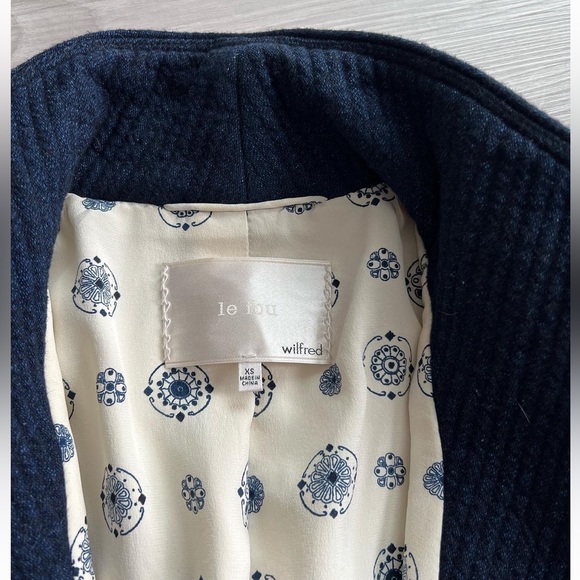 Aritzia Wilfred Le fou Romarin quilted wool jacket - Picture 4 of 6